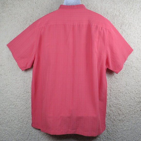 Covington* Men's Short Sleeve Button Down Straight Hem Chest Pocket~‎ Size XL - Picture 2 of 12